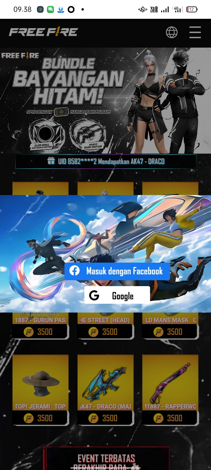 FF BUNDLE BAYANGAN HITAM