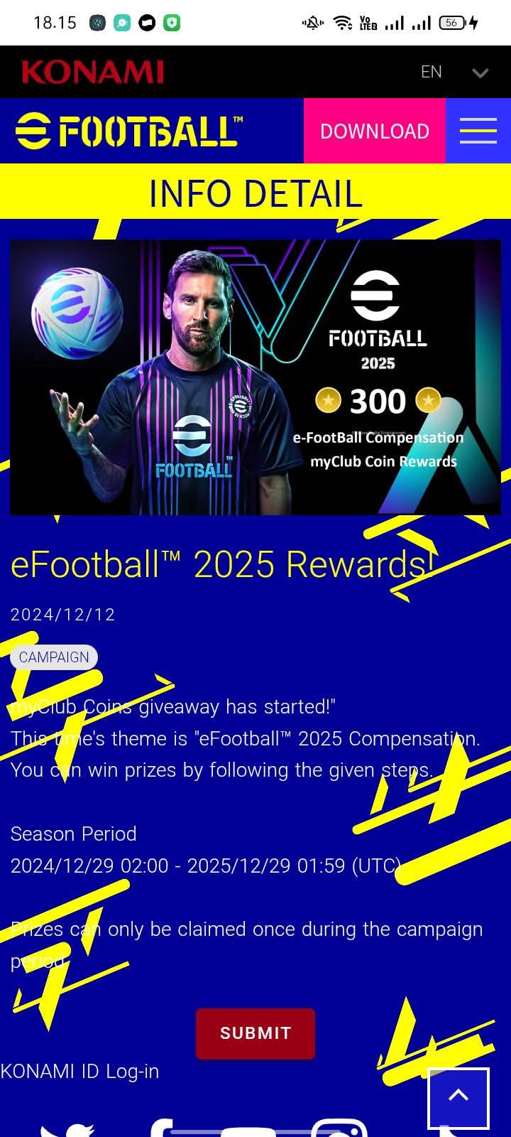 EFOOTBALL REWARDS