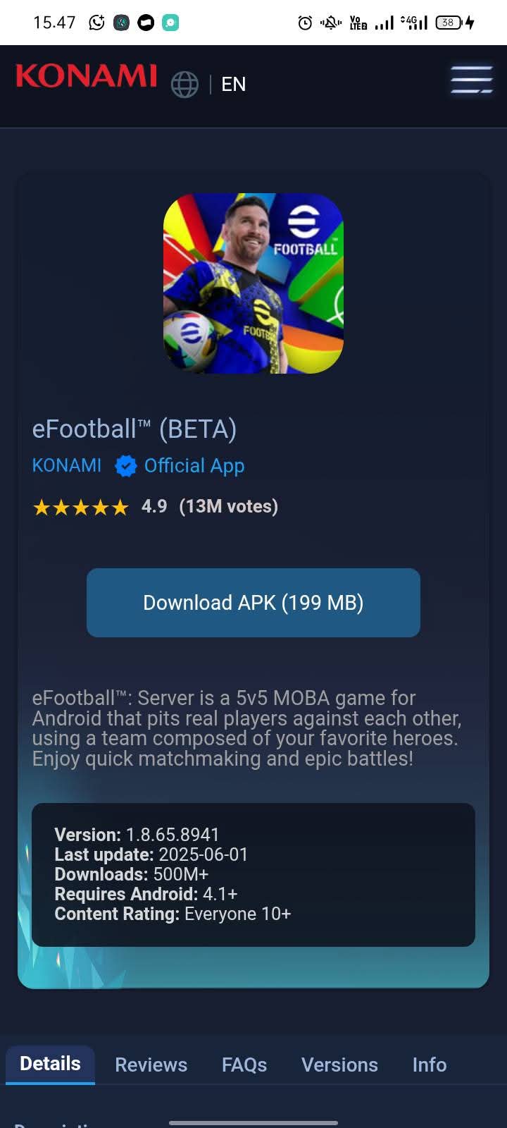 EFOOTBALL BETA