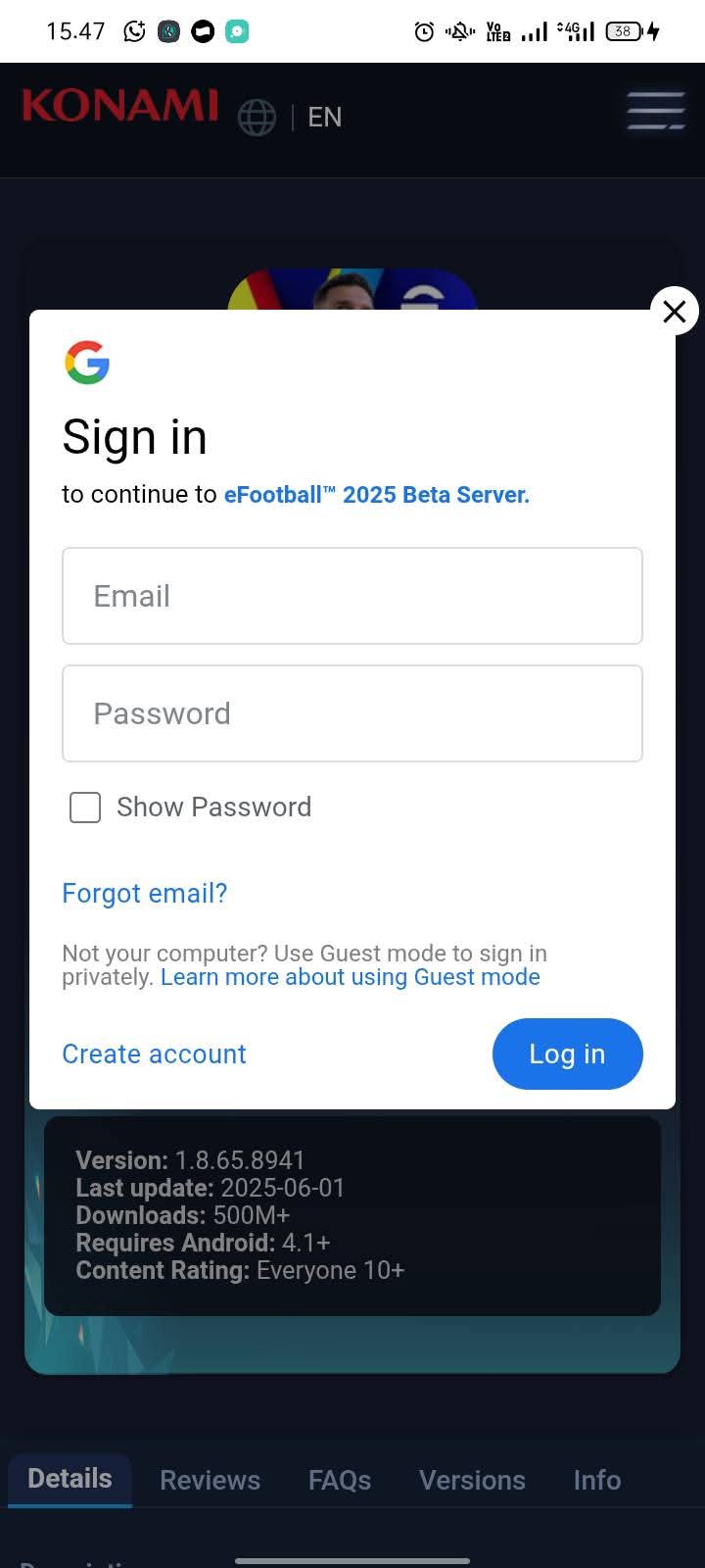 EFOOTBALL BETA