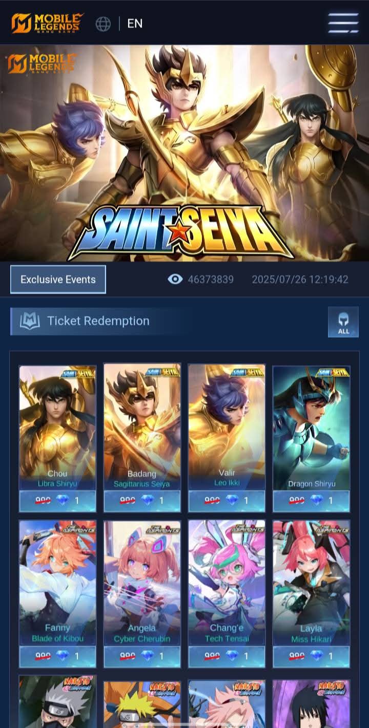 MLBB SAINT SEIYA